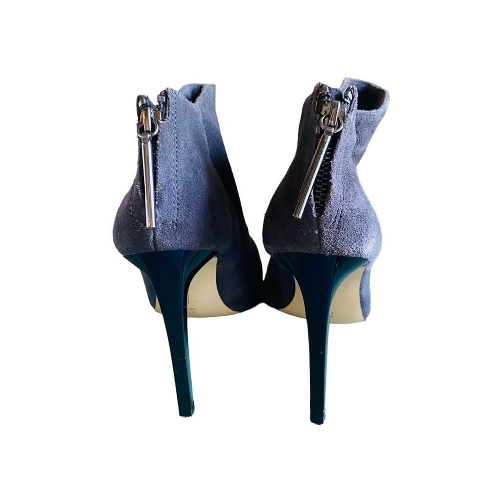 French Connection Grey Suede Pointed Stilleto Heeled Bootie - Picture 5 of 8